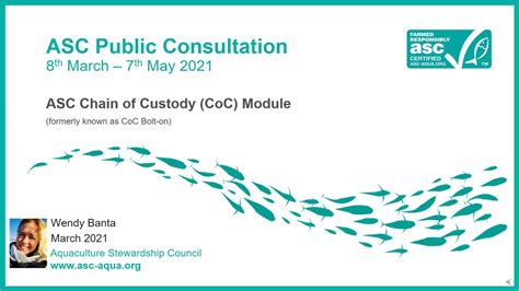 coc module|ASC releases supplementary requirements for Chain of Custody.